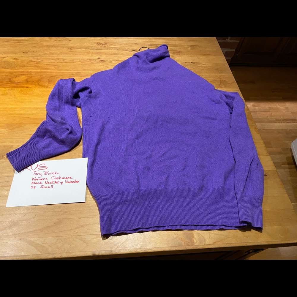 Tory Burch Cashmere Sweater Royal Purple